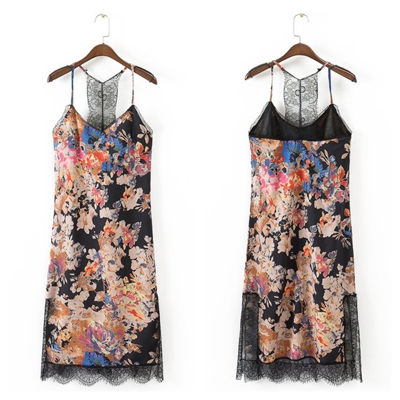 One Eleven Boutique Dresses & Skirts - Floral Lace Slip Dress